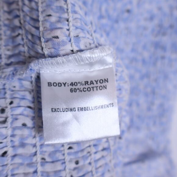 PRINCESS POLLY Elza Mini Dress Blue One Shoulder Shirred Smocked Women's 2 - Picture 12 of 14